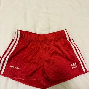 Limited Edition Adidas Sporty & Rich Red Shorts